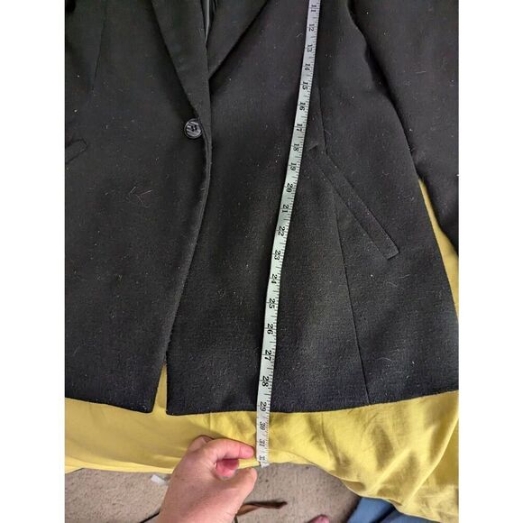 Vintage Aishty Women’s Medium Black Single Button Blazer Jacket Coat - Picture 4 of 8